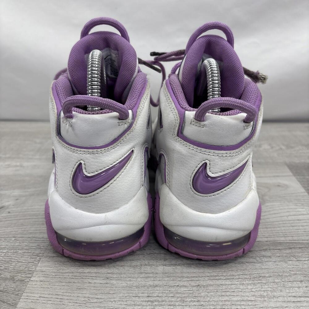 Nike Air More Uptempo Shoes Size 4.5 Y White Purple FN6976-100 Retro Sneaker - Picture 4 of 15
